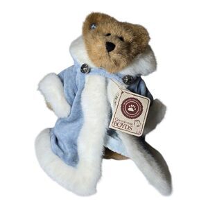 Boyds Bears Bailey Bear 8” Plush #9199-19V Blue Velour Coat Retired w/ Tags